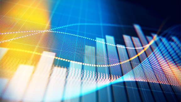 Financial and Technical Data Analysis Graph Showing Search Findings