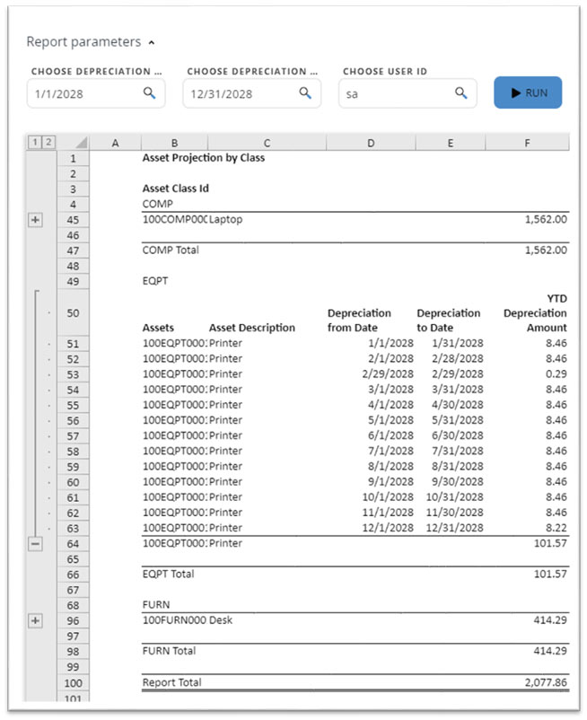 Report-Parameters