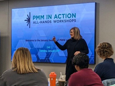 Kylie Stupka presenting at PMM In Action