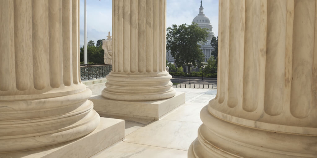 columns at U.S. Capitol building.